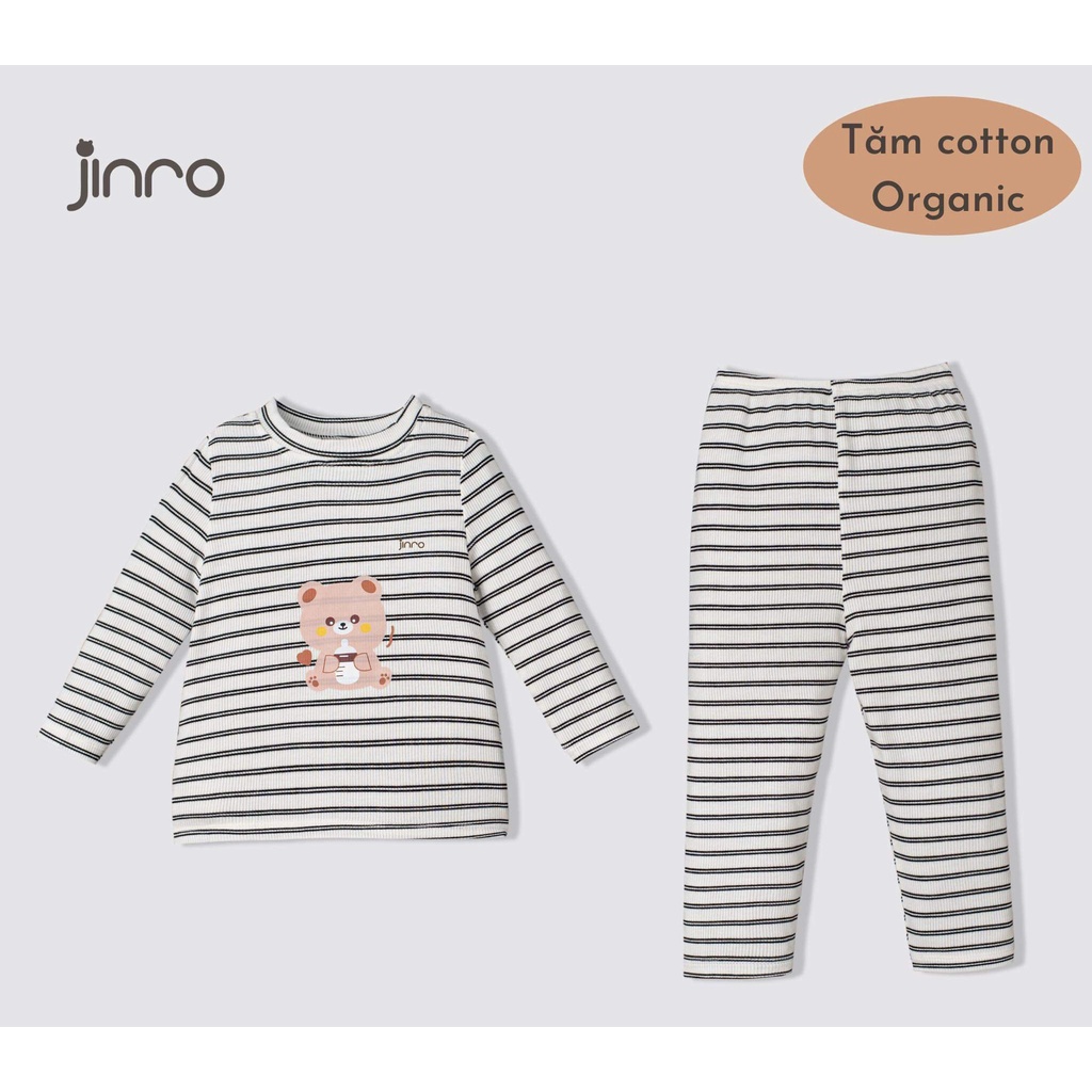 Bộ dài tay tăm cotton organic
