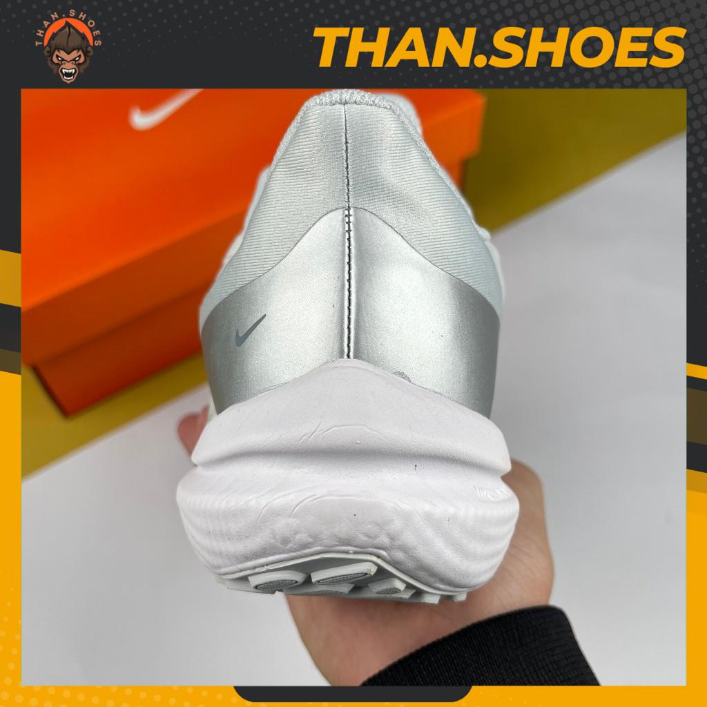 Giày Thể Thao Zoom Winflo 9 White Metallic Silver, Zoom Winflo 9 Trắng Gót Xám - Than.Shoes