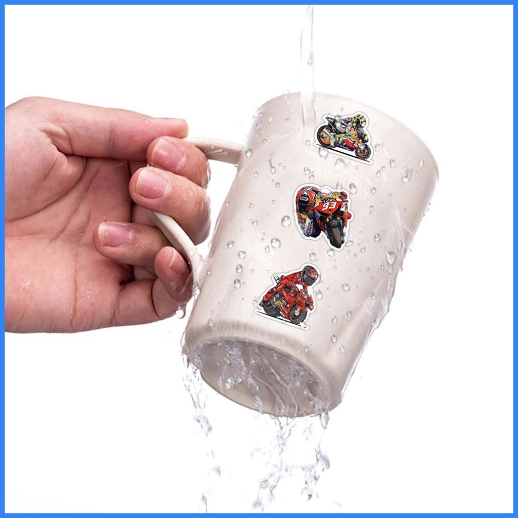 Bộ 50 Đề Can Dán Xe Đạp / Xe Máy Chống Thấm Nước Thời Trang Cho Trẻ Em