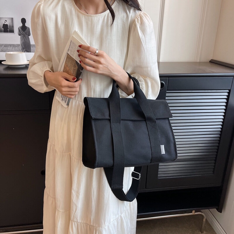 Túi Xách Vải canvas Dày Dặn Cao Cấp Thời Trang Nhật Hàn 2023 Cho Nữ