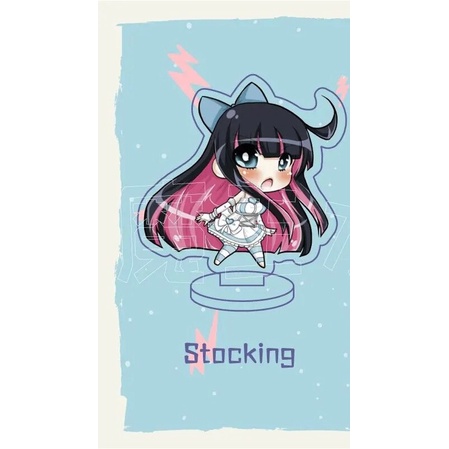 Mô hình Standee Panty Stocking with Garterbelt Acrylic Stand Kawaii Anime decor góc học tập để bàn làm việc