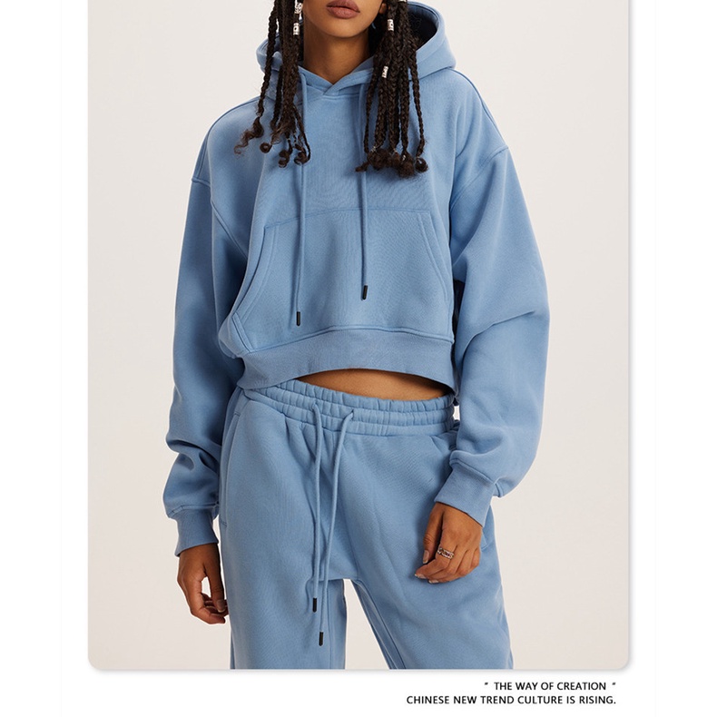 Áo Hoodie Màu Trơn Phong Cách Âu Mỹ Thời Trang Thu Đông 2023 amazon aliexpress