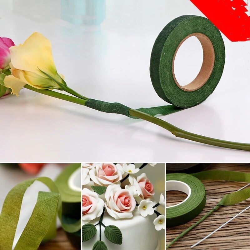 Cuộn Băng keo quấn cành hoa giấy, hoa giả, sáp đủ các màu shop 10k
