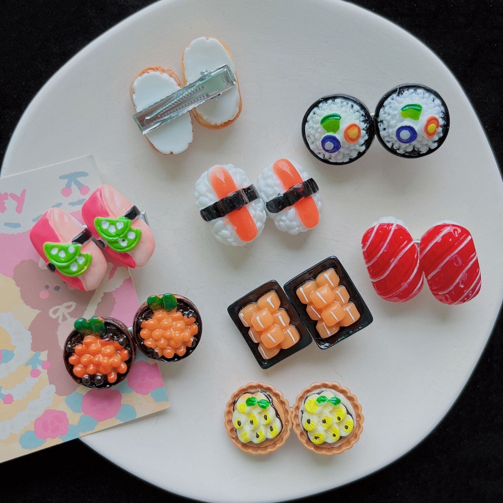 Kẹp Tóc Hình sushi Dễ Thương Vui Nhộn Phong Cách Nhật Hàn