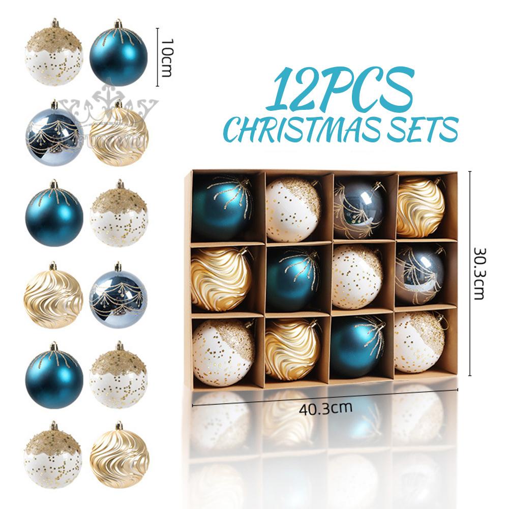 12 Trái Châu 10cm Trang Trí Cây Thông Noel
