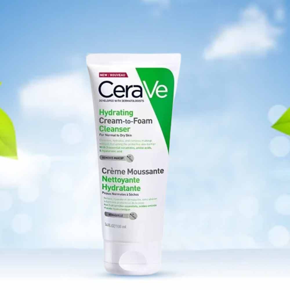 CeraVe 24h moisturizing amino acid foam facial cleanser