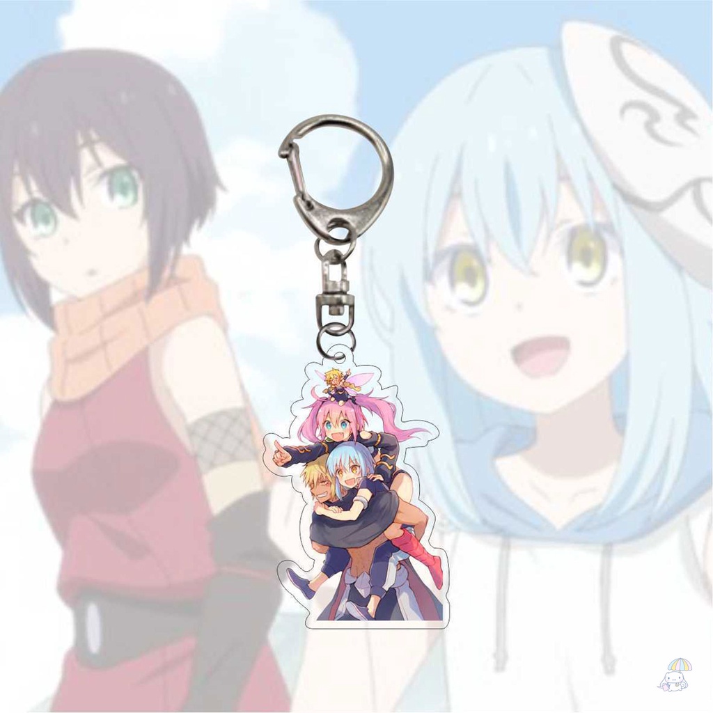 Móc Khóa Hình Nhân Vật Hoạt Hình Rimuru Tempest Màu Sắc Tươi Sáng Thân Thiện Với Môi Tr Anime Rimuru Tempest Keychain