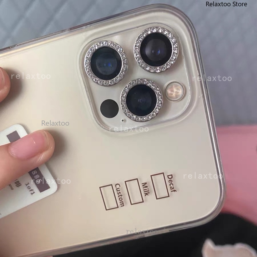 Kính Cường Lực Bảo Vệ camera Sau Có Vòng Nhẫn Kim Loại Cho iphone 15 pro max plus 15 promax 5g 15pro 15plus 15promax