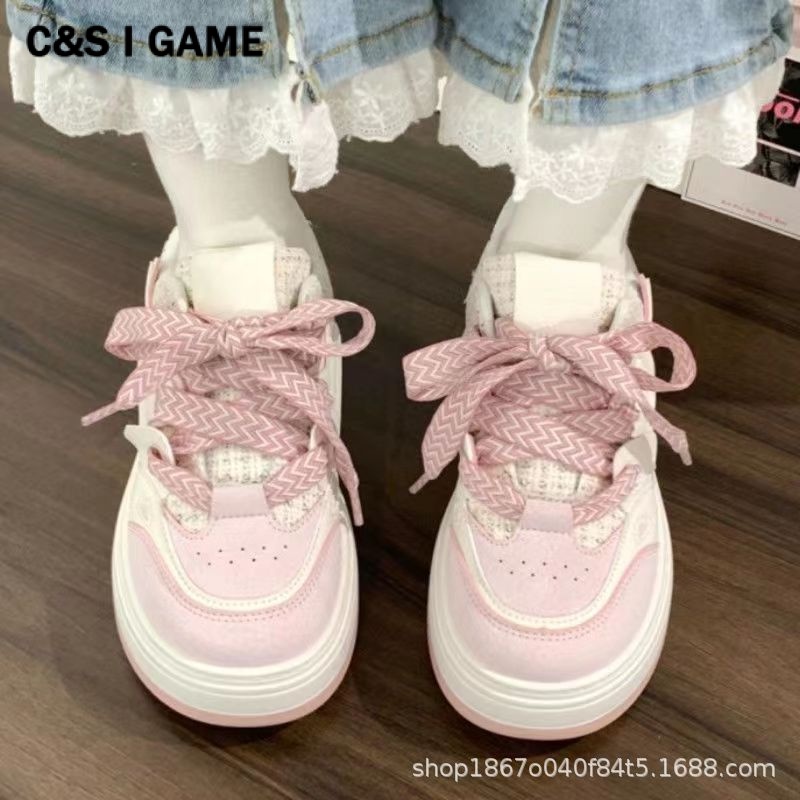 C＆S  Giày thể thao giày nữ giày bánh mì nữ đế cao 2023 Siêu Mềm Xinh Xắn FBX2390QIQ 37Z230912