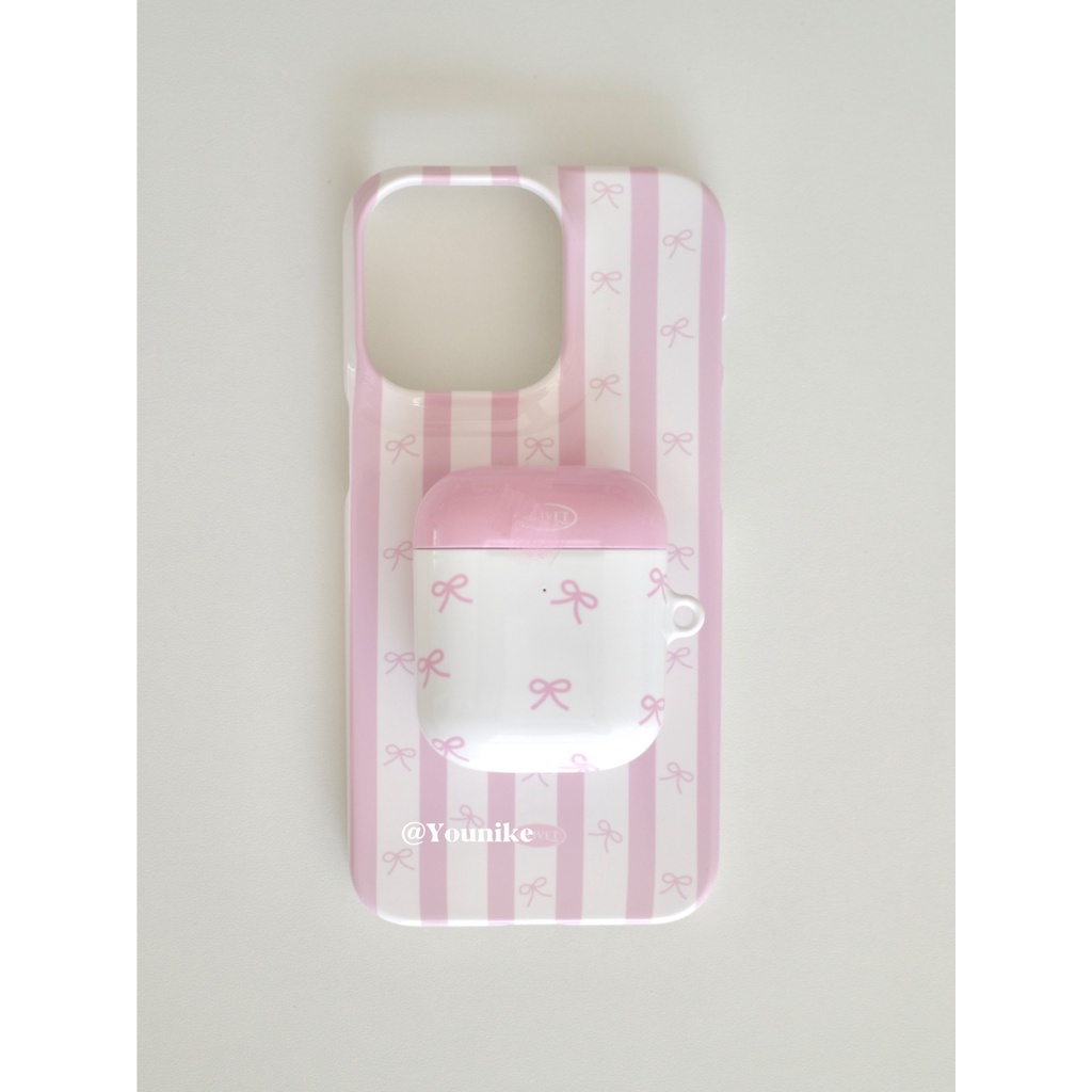 Bao Da Điện Thoại Có Ngăn Đựng Thẻ Đính Nơ Hồng Cho 15pro / 14promax / 13 / 12 / 11 / xsmax Ốp