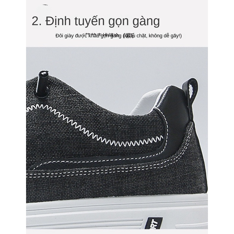 Giày Thể Thao Vải Lanh Mỏng Thoáng Khí Thời Trang Mới 2023 Cho Nam