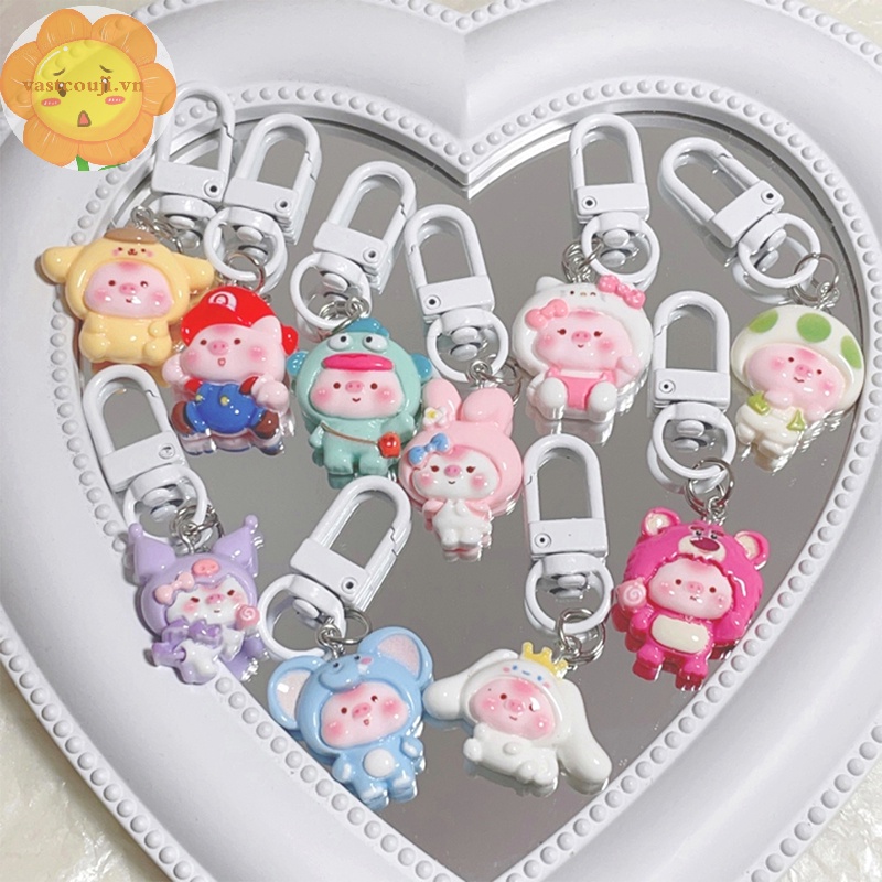 Vastji Móc Chìa Khóa Hình Búp Bê Hoạt Hình kuromi cinnamoroll melody Dễ Thương vn