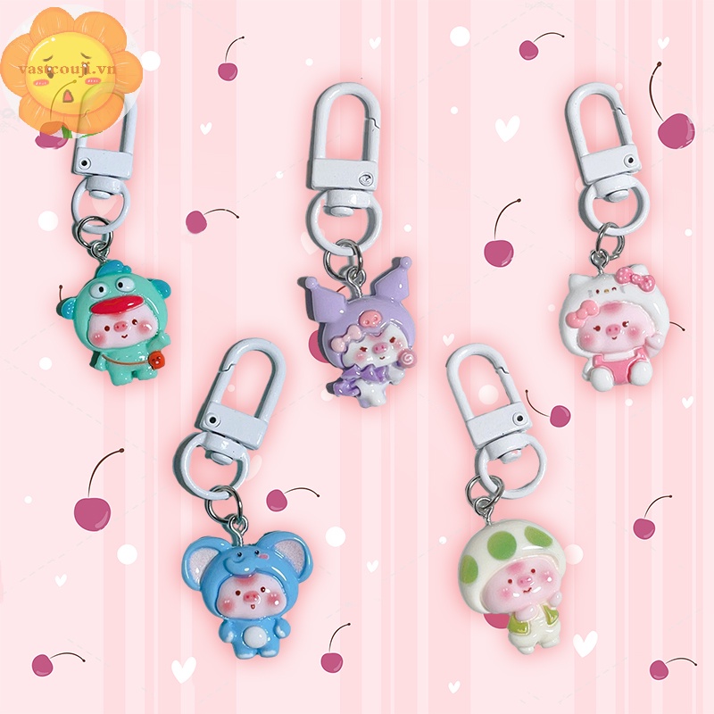 Vastji Móc Chìa Khóa Hình Búp Bê Hoạt Hình kuromi cinnamoroll melody Dễ Thương vn