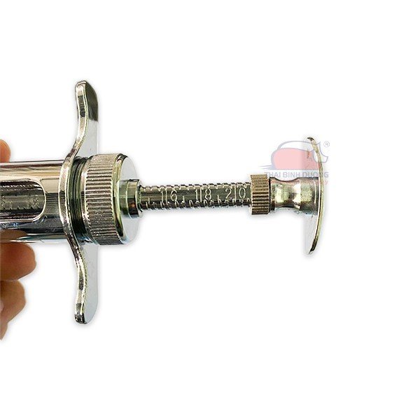 Xi lanh Inox, hợp kim mạ inox, sử dụng cho gia súc - 2 dung tích 10ml, 20ml
