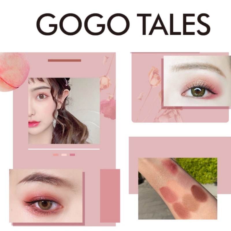 Bảng phấn mắt GoGo Tales 9 ô Bảng màu mắt nội địa trung mịn da chống thấm nước Admiring Velvet GT161 .