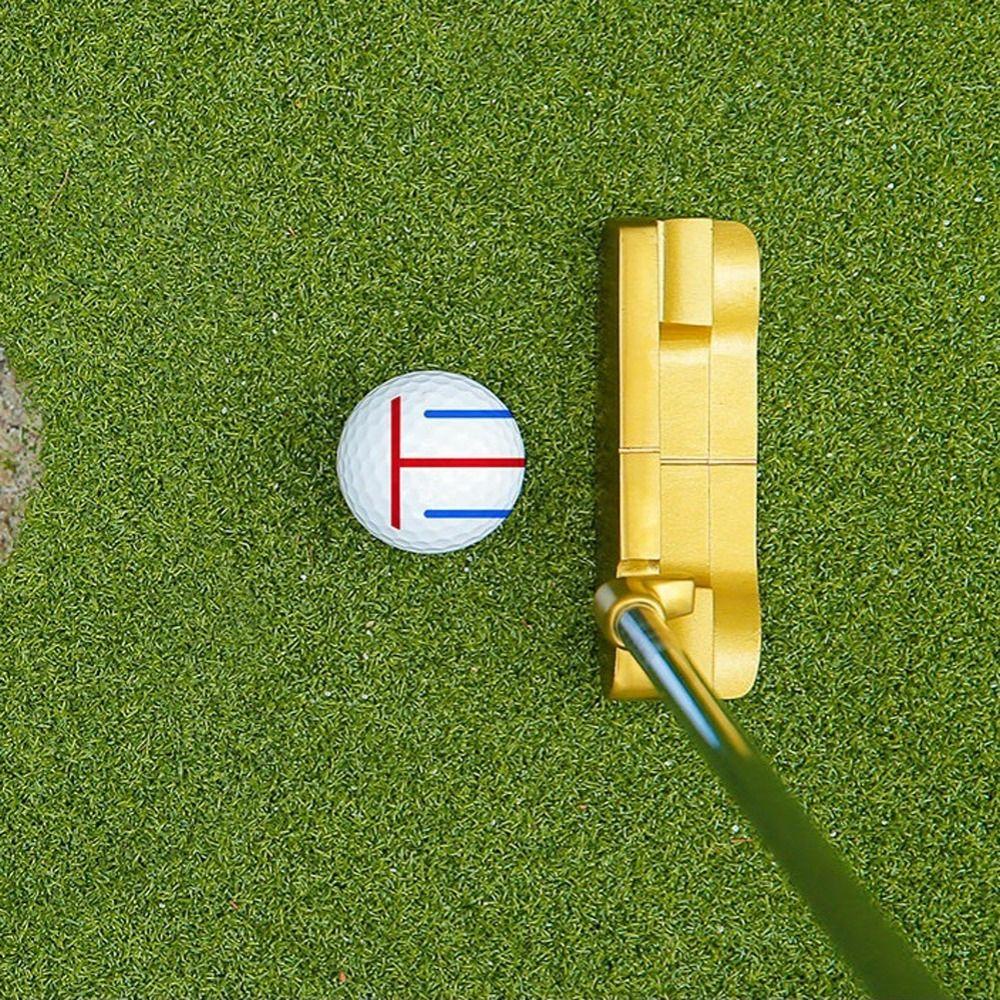 Mmluck 1 Bộ Bút Đánh Dấu Bóng golf Hai Mặt Kèm 2 Bút Đánh Dấu Đường Bóng golf Nhập Khẩu Không Phai Màu