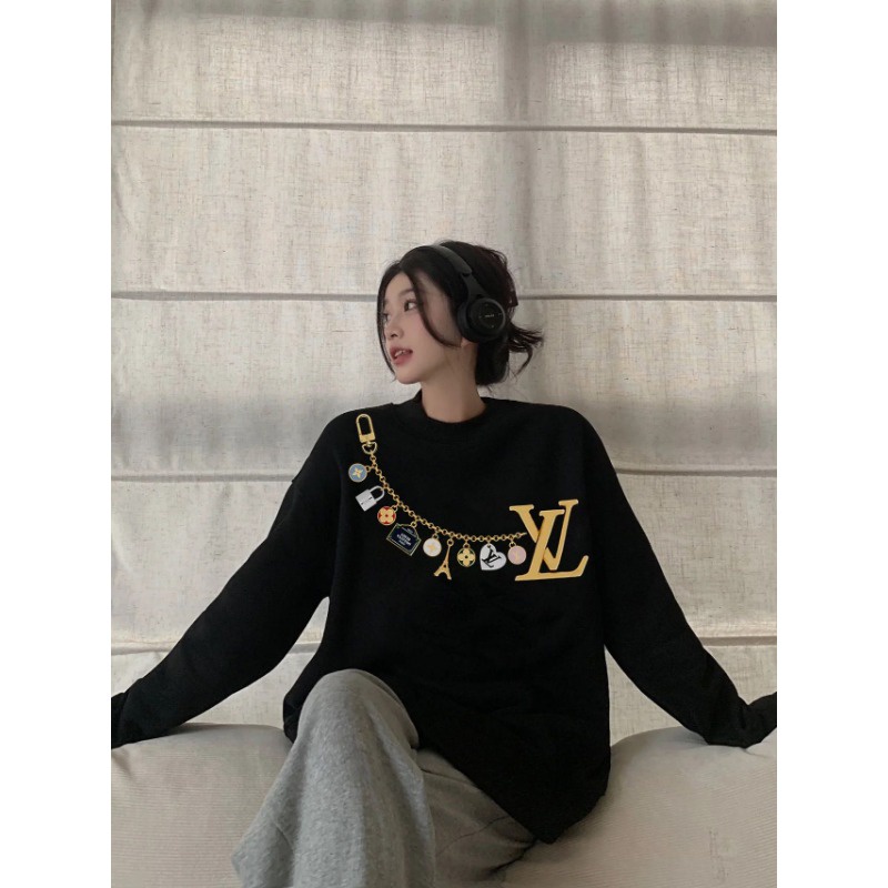 Áo hoodie Tay Dài Cổ Tròn Thời Trang Mùa Thu Mới 2023 Cho Nam Và Nữ