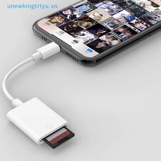  Unewtyu Đầu Đọc Thẻ Nhớ lightning Hỗ Trợ Thẻ Nhớ sd tf Ips14 Cho iphone 6   7   8   x   xr   11   12 vn 