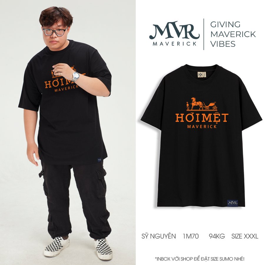 Áo phông nam thun nữ Cotton unisex hơi mệt MVR size rộng tee Mỹ BB4087