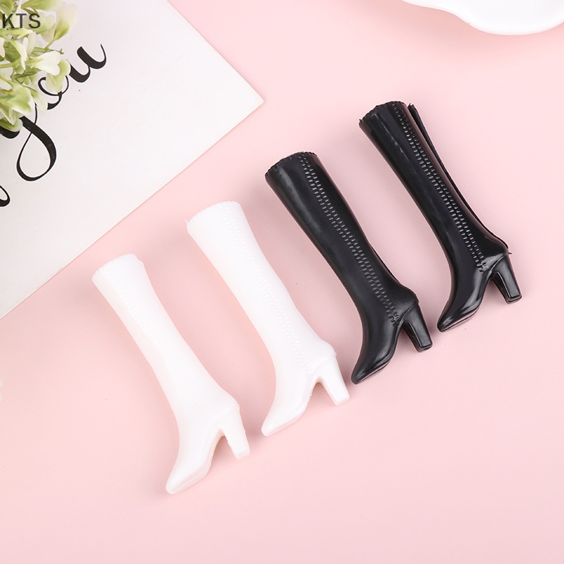 Kts Set 5 Đôi Giày Màu Trắng Đen Cho Búp Bê 30cm Tỉ Lệ 1 / 6