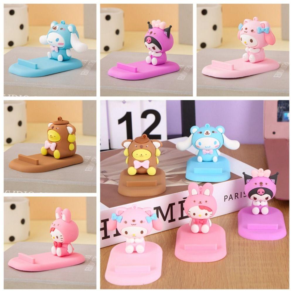 Mmluck cinnamoroll Giá Đỡ Điện Thoại Để Bàn Bằng Nhựa Họa Tiết Hoạt Hình my melody Kuromi kawaii Kuromi cinnamoroll