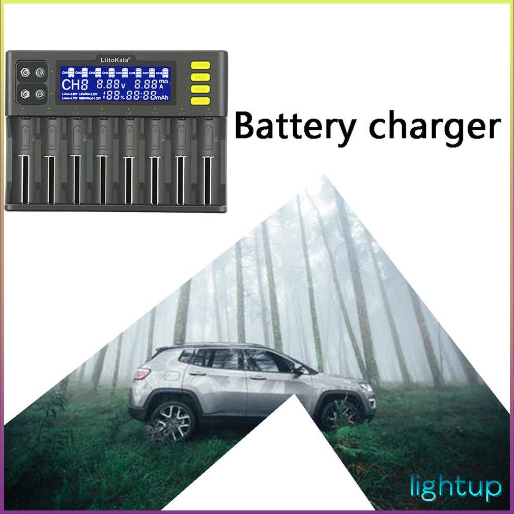 Lii-S8 Battery Charger Li-Ion 3.7V Nimh 1.2V Li-Fepo4 3.2V Imr 3.8V [R/8]