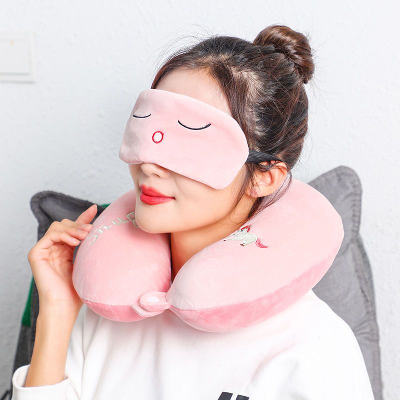 Hoạt Hình Gối Kê Cổ Hình Chữ u Thoải Mái Bằng Cao Su Non Êm Ái 10.8