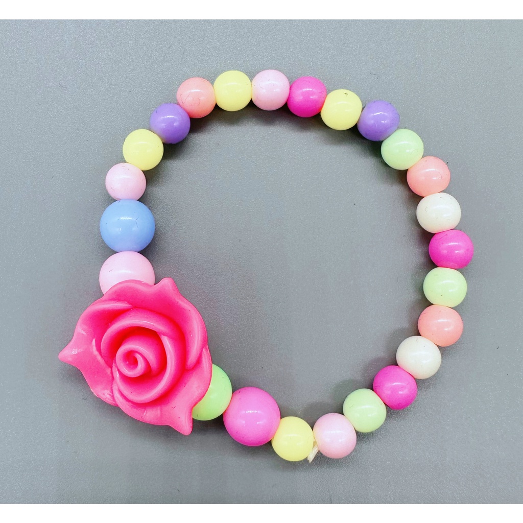 Vòng Tay resin acrylic Màu Sắc Thời Trang Cho Bé Gái