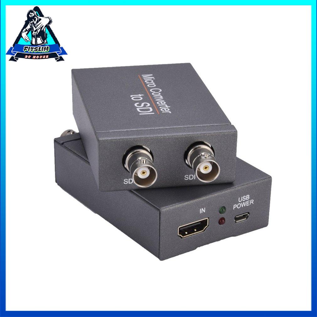 Micro Hdmi-Compatiable To Sdi Converter With Power 1080P Video Audio Splitter