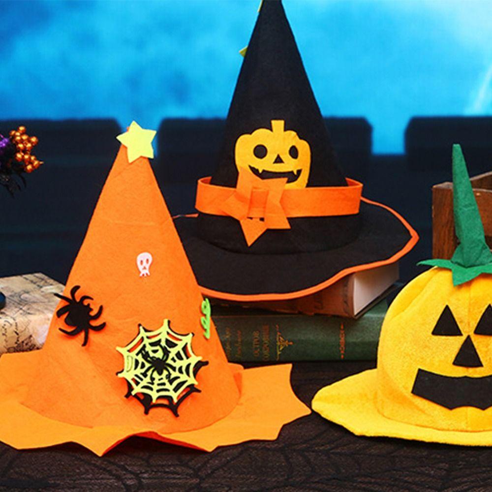 Fuhui Nón Bí Ngô Hóa Trang Phù Thủy Quỷ Không Dệt Cho halloween
