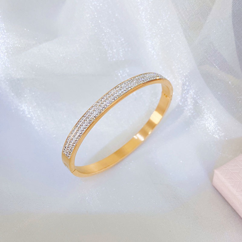 Vòng Đeo Tay 50 Kiểu Bằng Thép Titan Không Gỉ Không Phai Phong Cách Âu Mỹ Thời Trang Cho Nữ