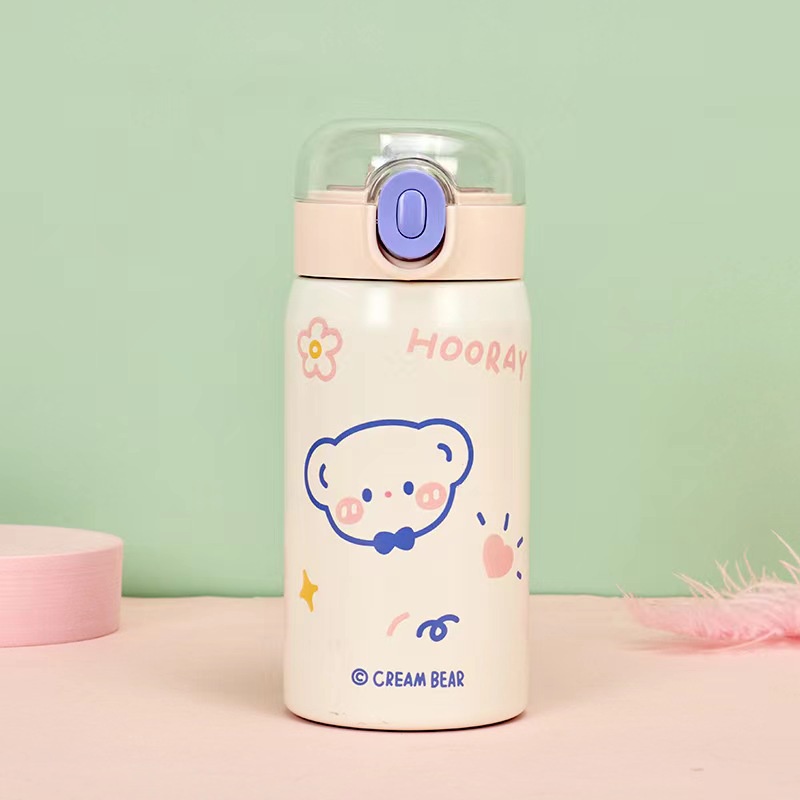 Bình Nước Giữ Nhiệt Họa Tiết Hoạt Hình Dễ Thương