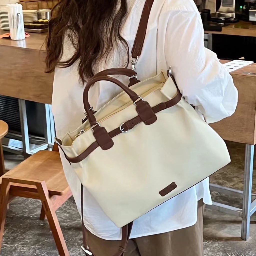 Túi tote Da Mềm Hai Dây Bản Lớn Phong Cách Mới Mùa Thu Cao Cấp Kết Cấu niche Chính Hãng Dành Cho Bạn NữĐồ Chơi haobing Boutiquing boutiqu