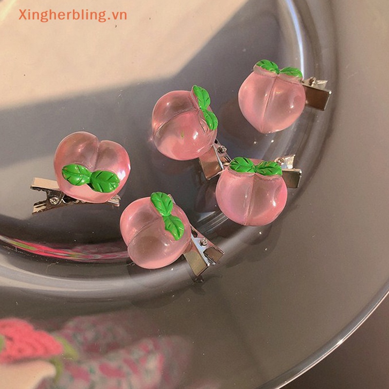 Xbvn set 5 Kẹp Tóc Hình Hoa Hồng / Trái Tim / Nơ mini Ngọt Ngào Dễ Thương Cho Nữ