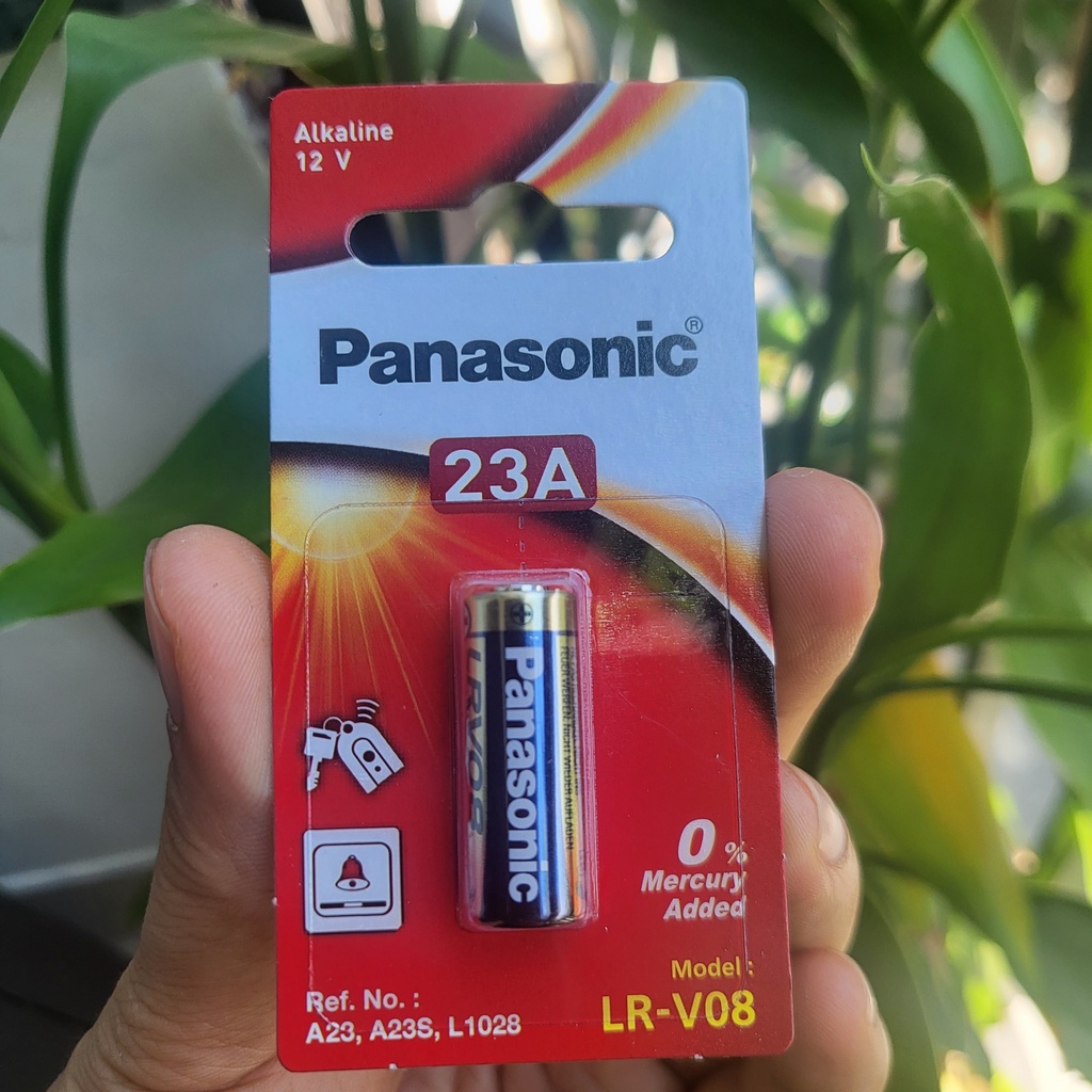 Vỉ 1 Pin 23A Panasonic Cao Cấp Chính Hãng LRV08 dùng cho cửa cuốn, chuông cửa