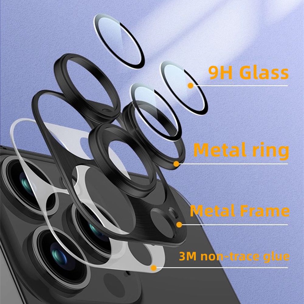 Vòng Kim Loại Titan Bảo Vệ Ống Kính Máy Ảnh Cho iphone 13 14 15 pro max 14 15 plus