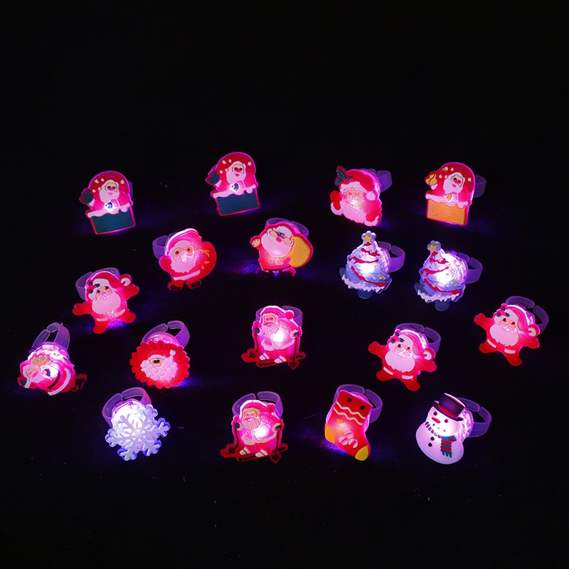 Bộ 10 Nhẫn Đèn led Nhiều Màu Sắc