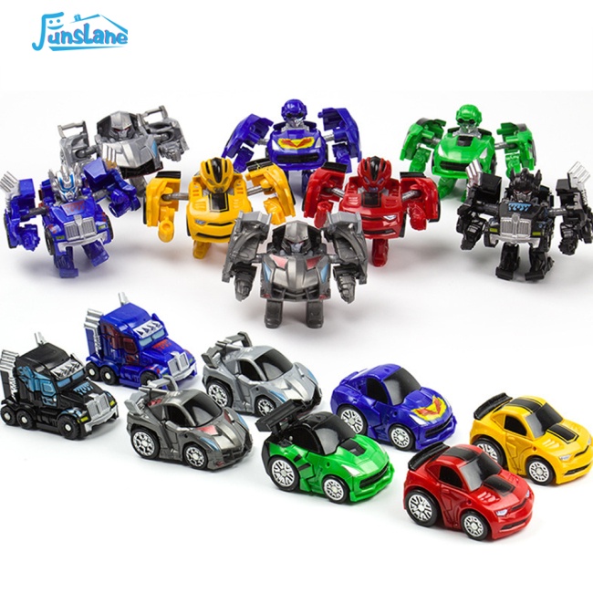 Đồ Chơi Rô Bốt Xe Hơi Biến Hình mini Dễ Thương Có Thể Tháo Rời Cho Bé