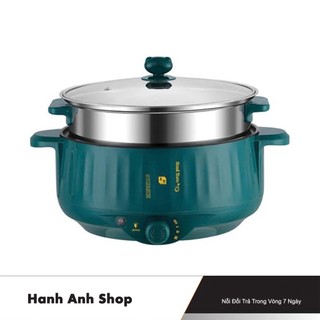 Nồi lẩu đa năng 2 tầng, ca lẩu mini, nồi điện đa năng