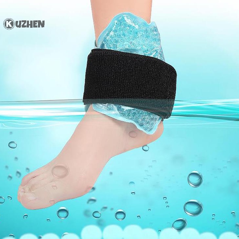 Kuzhen Túi Chườm Đá Nóng / Lạnh Giảm Đau Mắt Cá Chân Linh Hoạt Có Thể Tái Sử Dụng