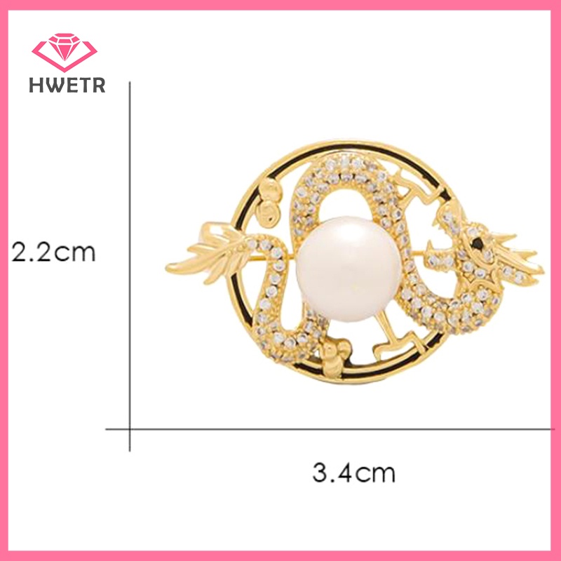 Huy Hiệu Cài Áo Hình Rồng Phong Cách Trung Hoa Thời Trang Mới