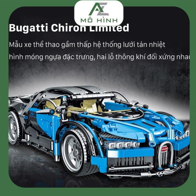 Bộ xếp hình lắp ghép lego siêu xe Bugatti Chiron phiên bản giới hạn | Mô hình lắp ráp đồ chơi