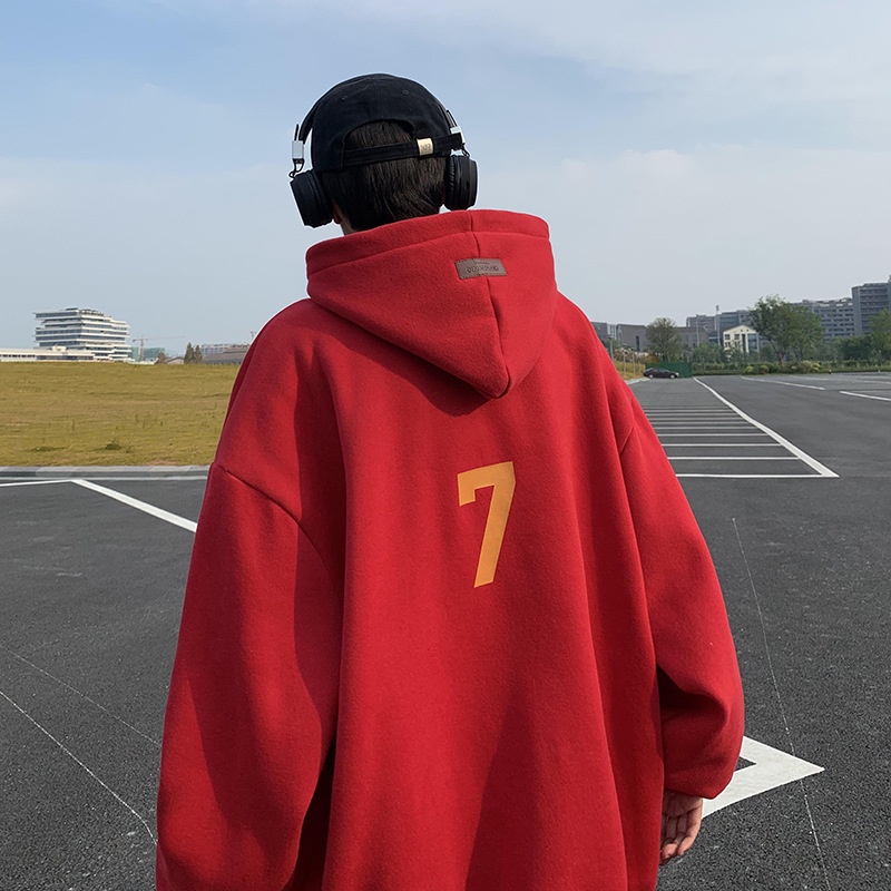Áo hoodie nam chonmua365 dáng rộng in số 7