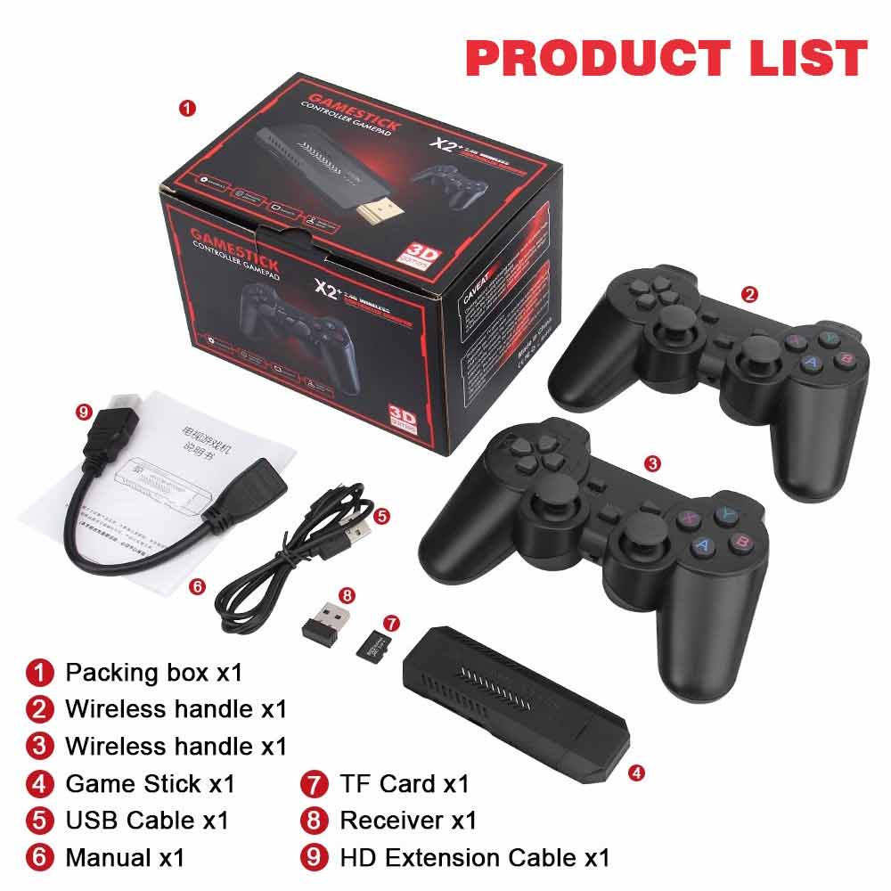 X2 PLUS PSP GAME STICK 40000 Games Retro Video Game Console Arcade Game Box tv games set mario game tv gamebox | BigBuy360 - bigbuy360.vn