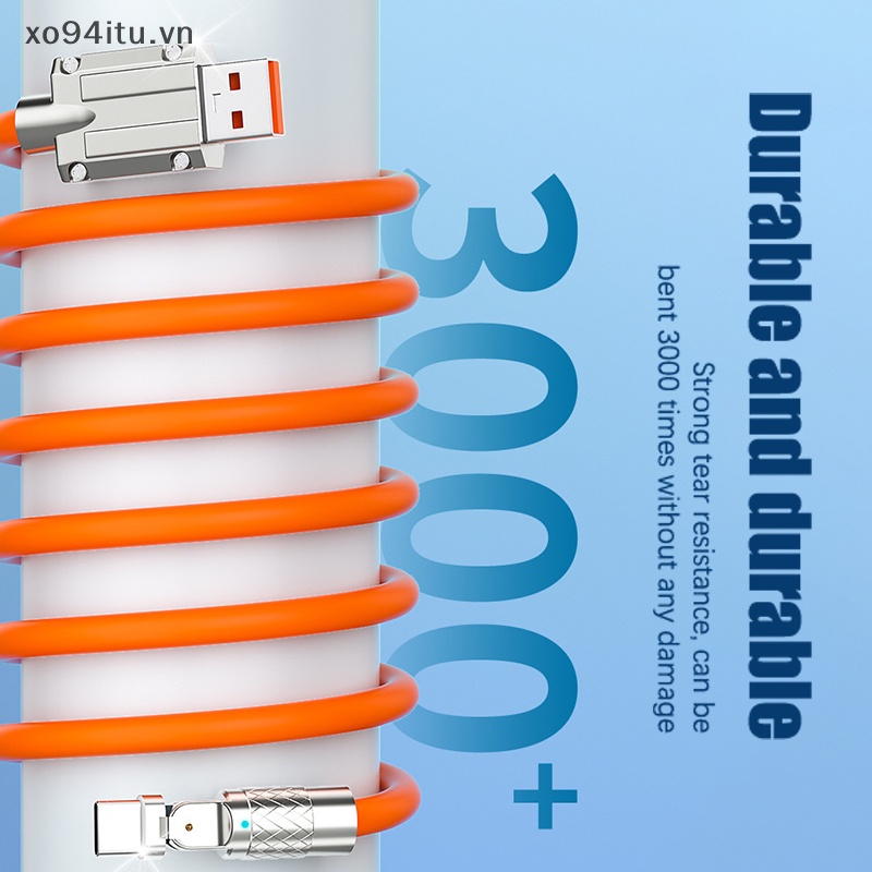 Xoitu Dây Cáp Sạc Nhanh 120w 6a 180 Độ Chất Lượng Cao Cho xiaomi huawei vn