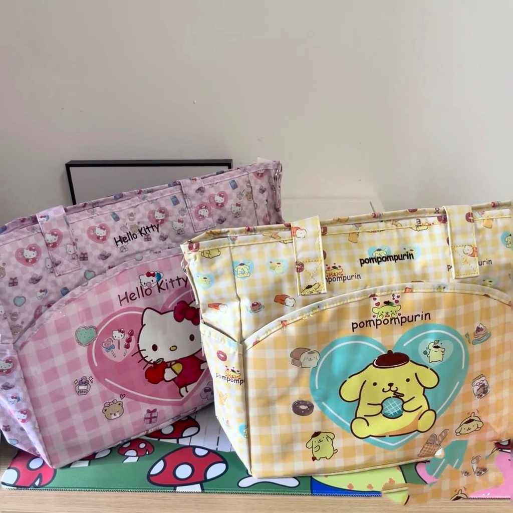 Hellokitty Túi Xách Du Lịch Cỡ Lớn In Hình Hello Kitty Dễ Thương