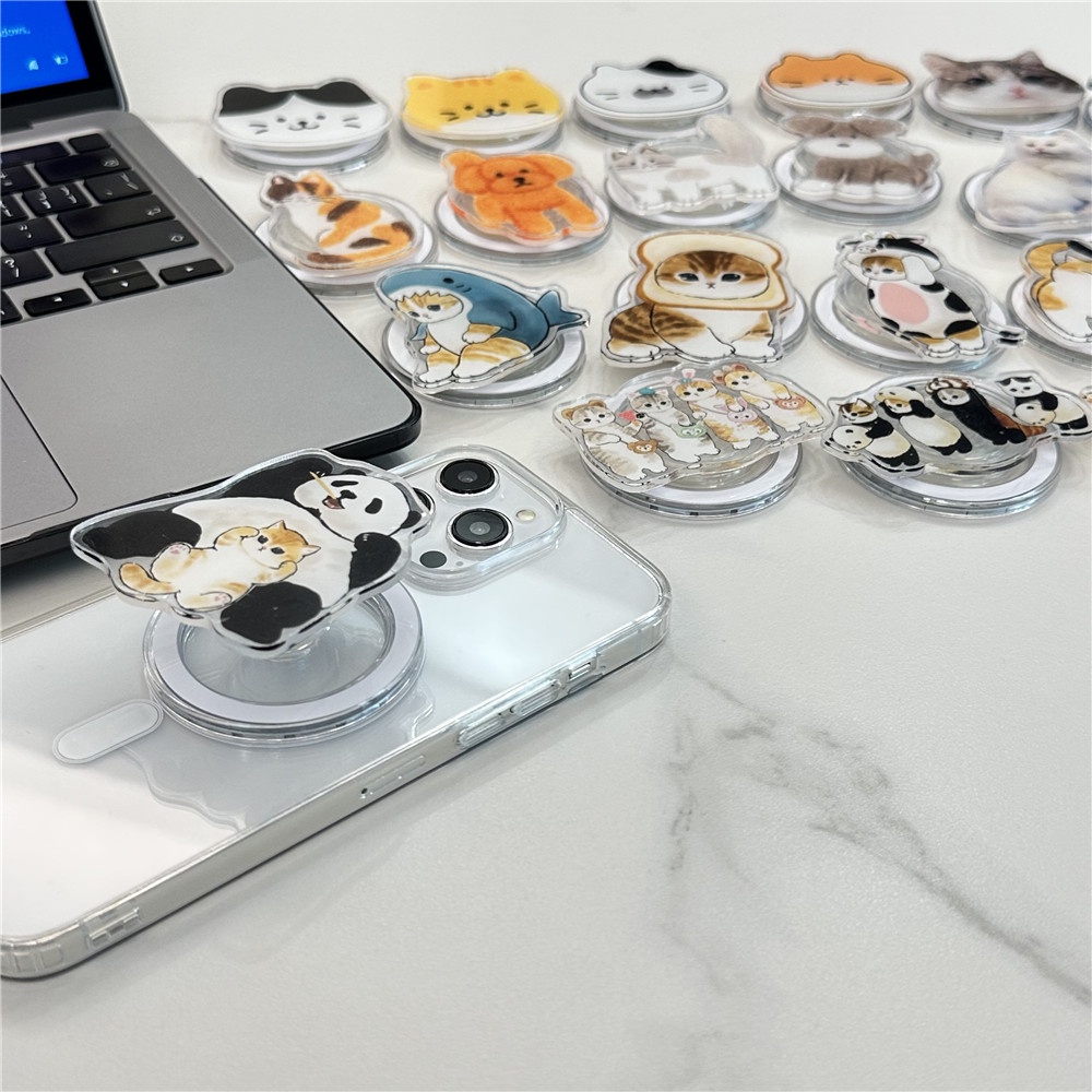 Dễ Thương Giá Đỡ Điện Thoại Có Nam Châm Hình Mèo kitty Đáng Yêu