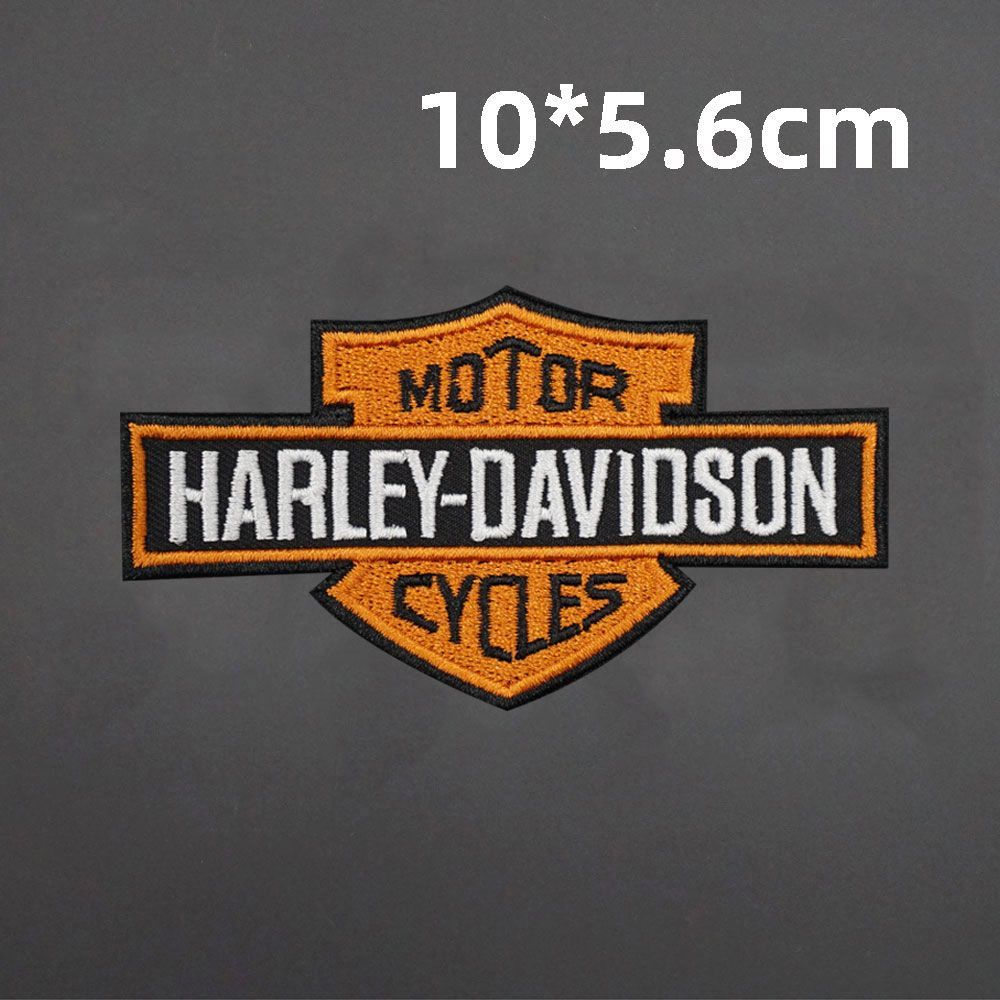 Miếng Dán Trang Trí Bằng Da Thêu logo harley Độc Đáo