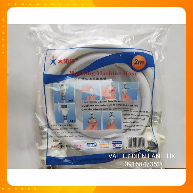 Dây cấp nước máy giặt đa năng 2m, ống dây cấp mg 2 mét hàng Xịn
