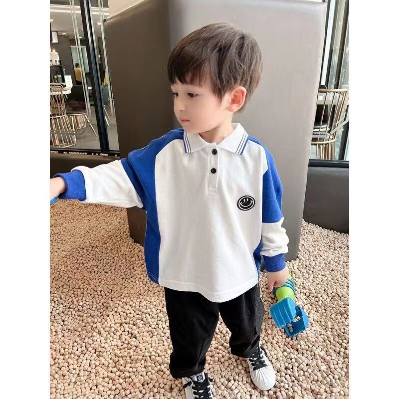 Áo Thun polo Tay Dài Phong Cách Thời Trang Mới Dành Cho Bé Trai